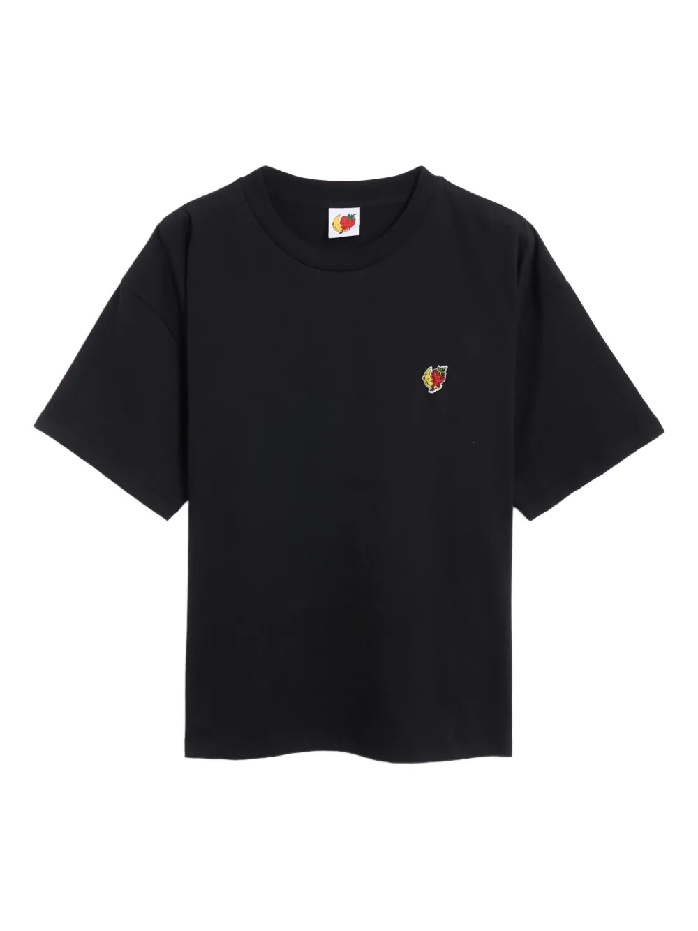 Sky High Farm embroidered fruit-logo T-shirt | Black | Image 1