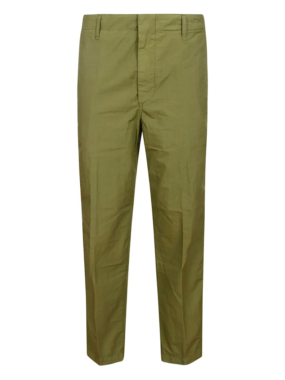 DONDUP poplin straight-leg trousers | Green | Image 1