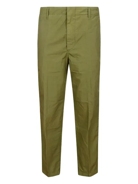 DONDUP poplin straight-leg trousers