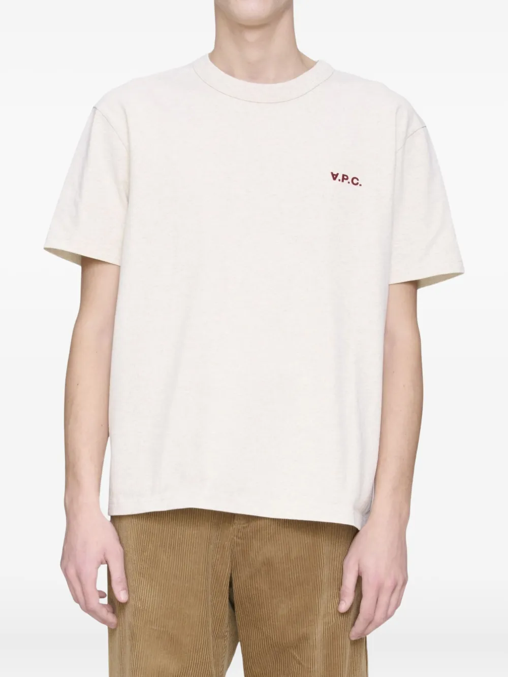 Apc Cotton T-shirt In Neutral