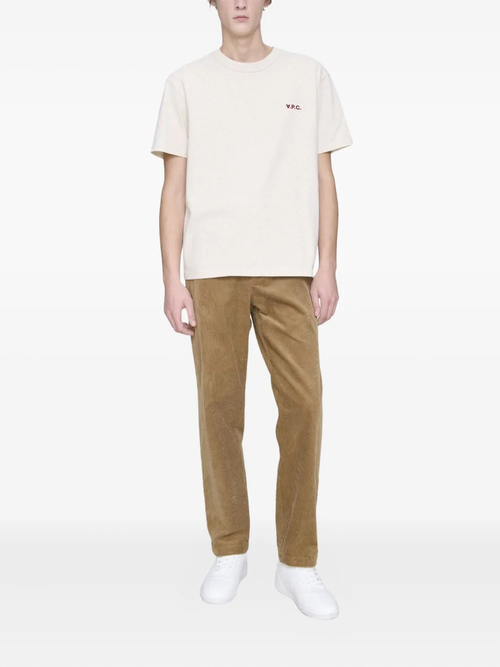 A.P.C. Katoenen T-shirt - Beige
