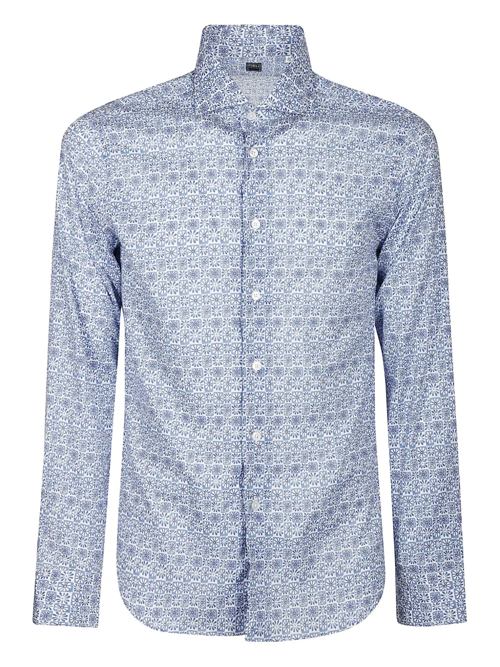 Fedeli floral-print shirt | Blue | Image 1