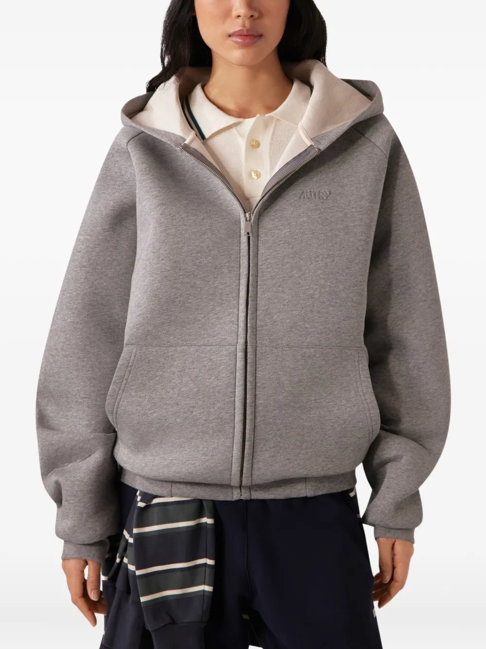 Autry Hoodie van katoenblend Grijs