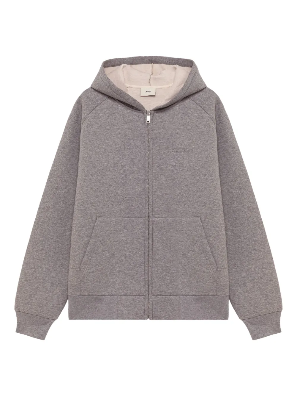 Autry zip-up cotton-blend hoodie | Grey | Image 1
