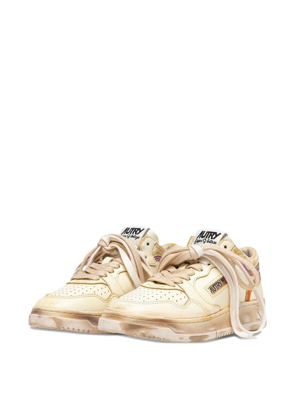 Autry Medalist stripe leather sneakers | Low-Tops | Image 2