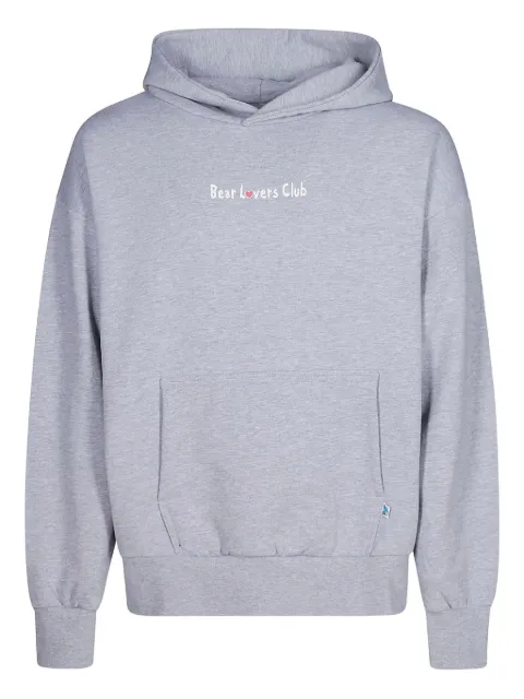 INBETWEENERS bear-scooter print cotton hoodie