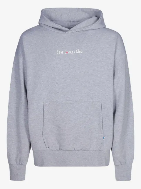 INBETWEENERS bear-scooter print cotton hoodie