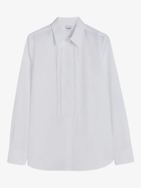 ASPESI ruffled cotton shirt