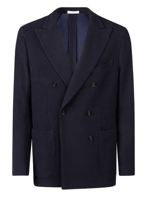Boglioli double-breasted wool-cotton jacket