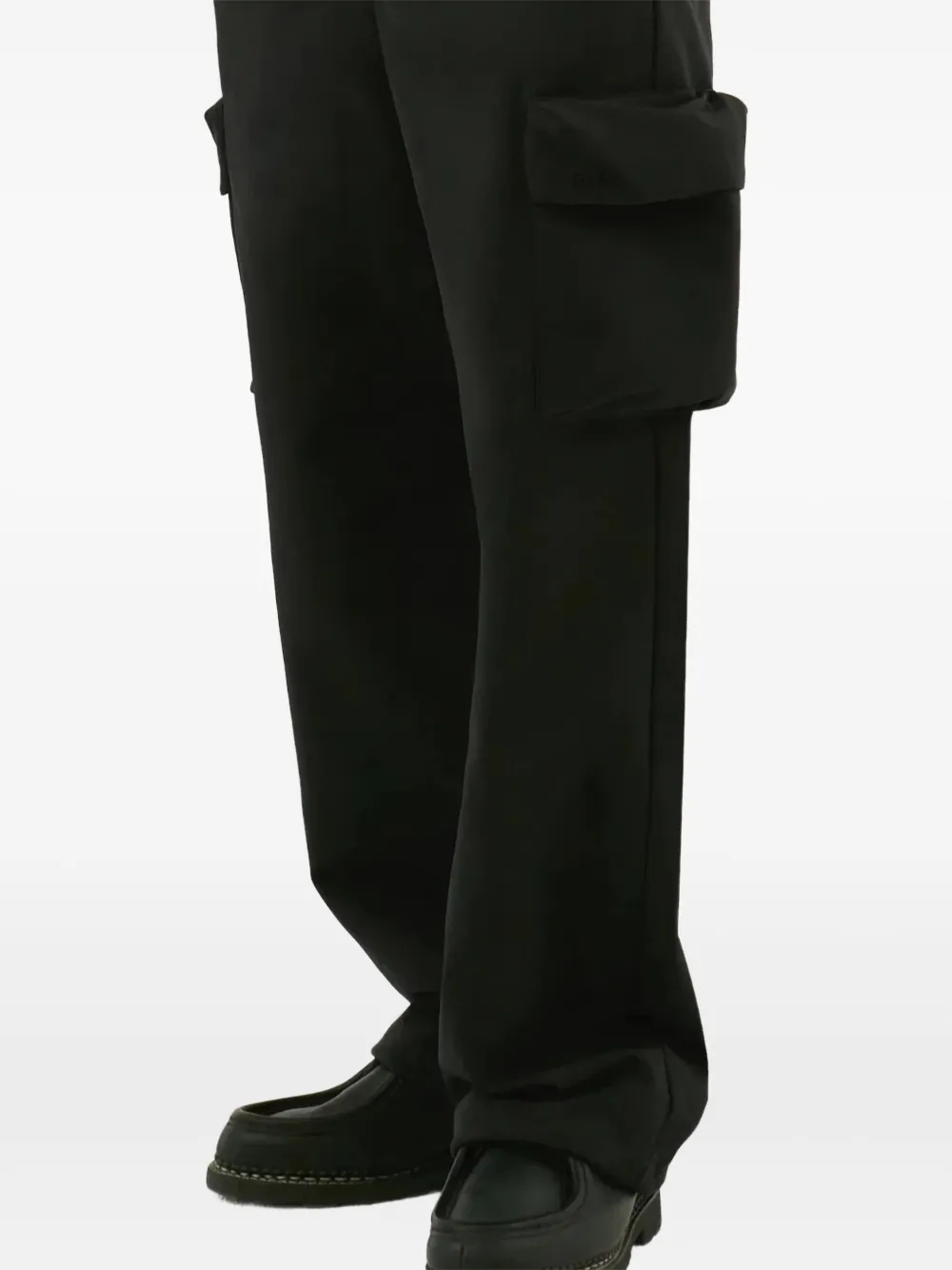 Arte Antwerp Patch-pocket Cargo Trousers In Black