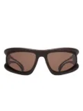 Mykita shield-frame sunglasses - Brown