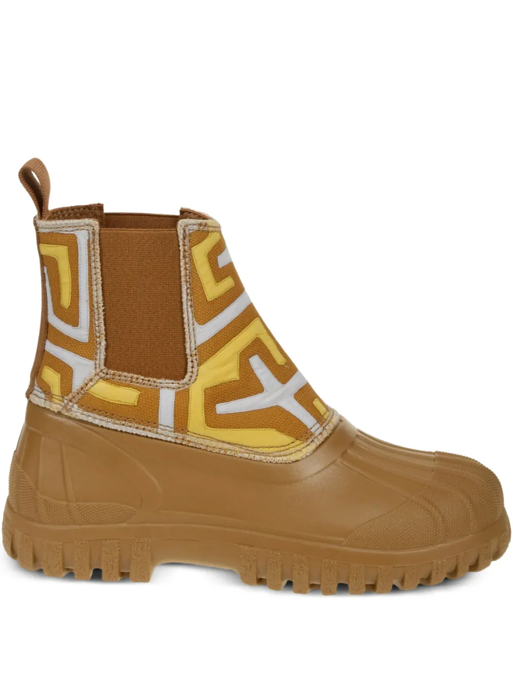 Diemme abstract-pattern chelsea boots | Brown | Image 1