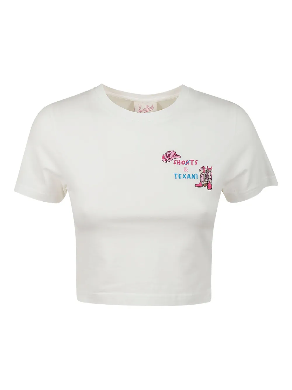 MC2 Saint Barth cropped T-shirt | White | Image 1