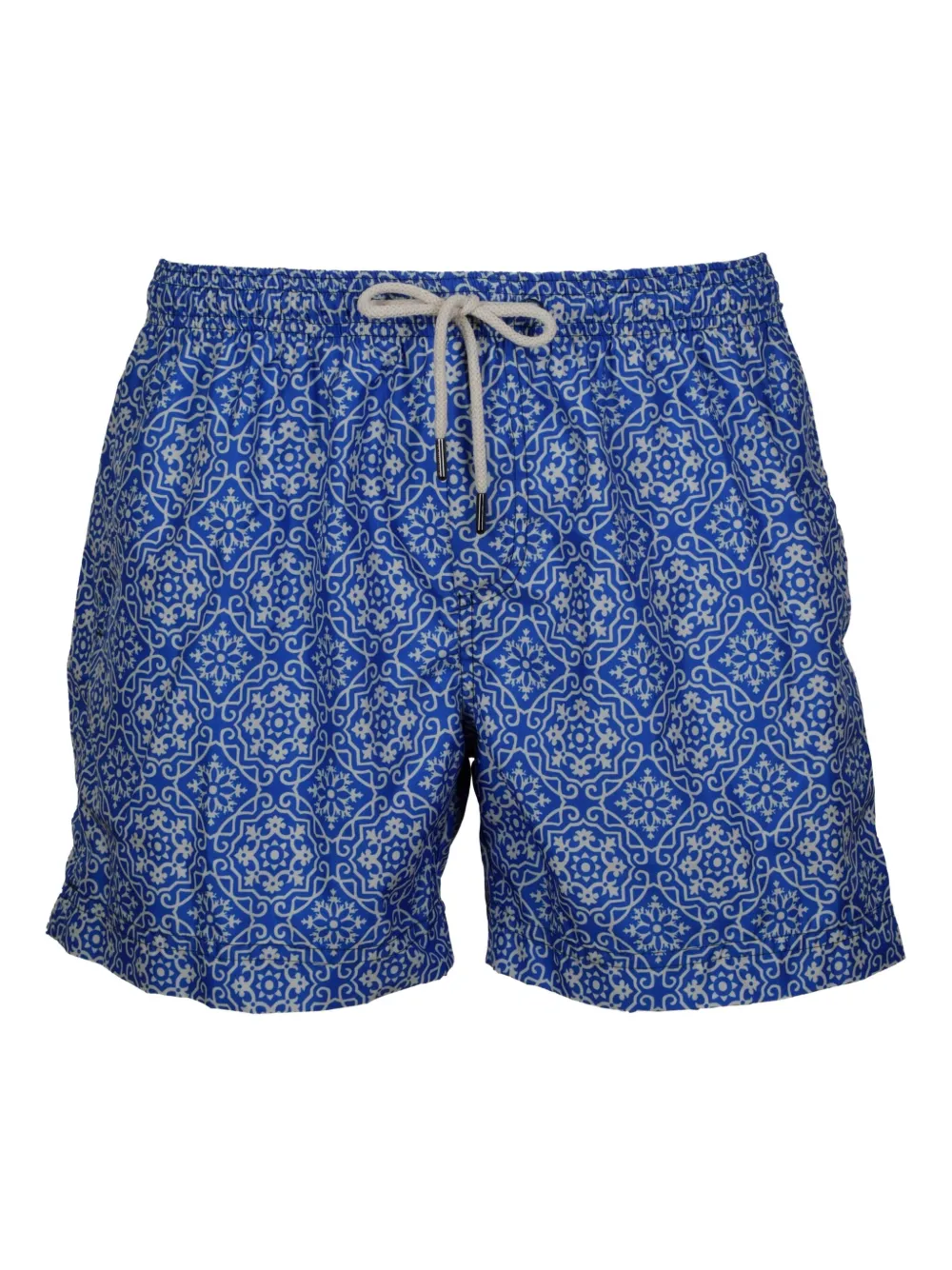 PENINSULA SWIMWEAR patterned drawstring swim shorts - ブルー PENINSULA SWIMWEAR patterned drawstring swim shorts - ブルー