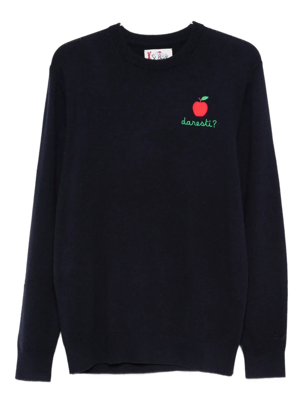 MC2 Saint Barth apple-embroidered sweater | azul | Image 1