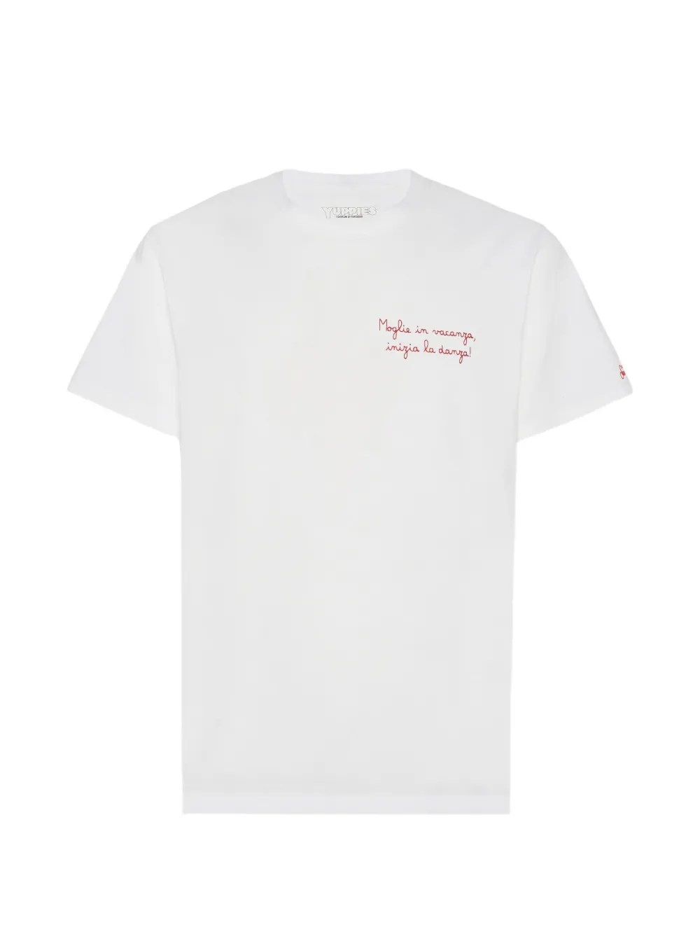MC2 Saint Barth x Yuppies T-shirt met geborduurd detail Wit