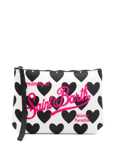 MC2 Saint Barth Clutch com padronagem de coração