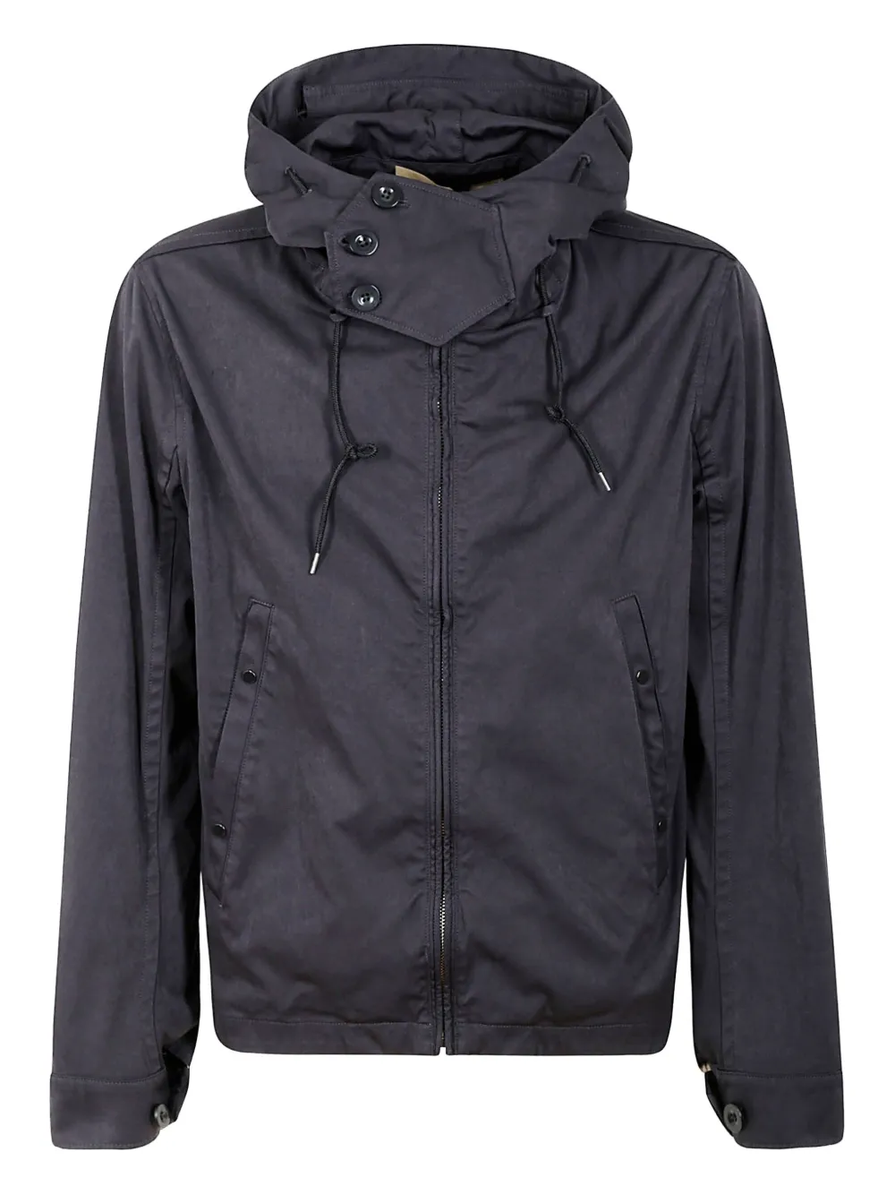 Ten C hooded zip-front jacket | Blue | Image 1