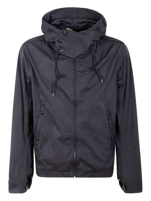 Ten C hooded zip-front jacket