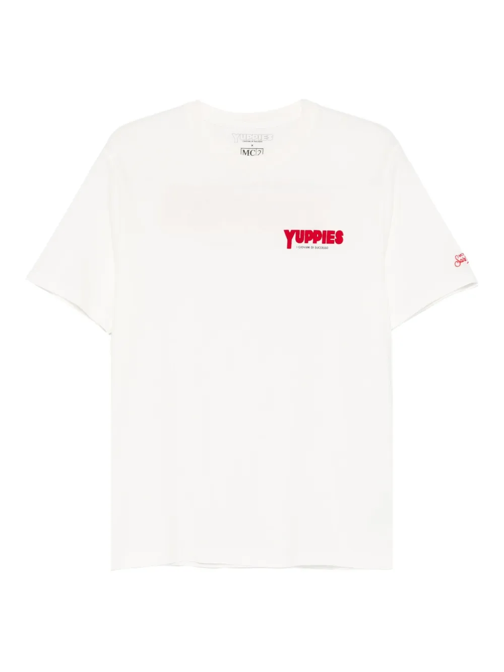 MC2 Saint Barth playera con detalle afelpado en colaboración con Yuppies | blanco | Image 1
