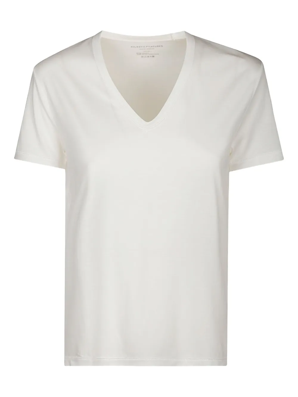 Majestic Filatures V-neck T-shirt | White | Image 1