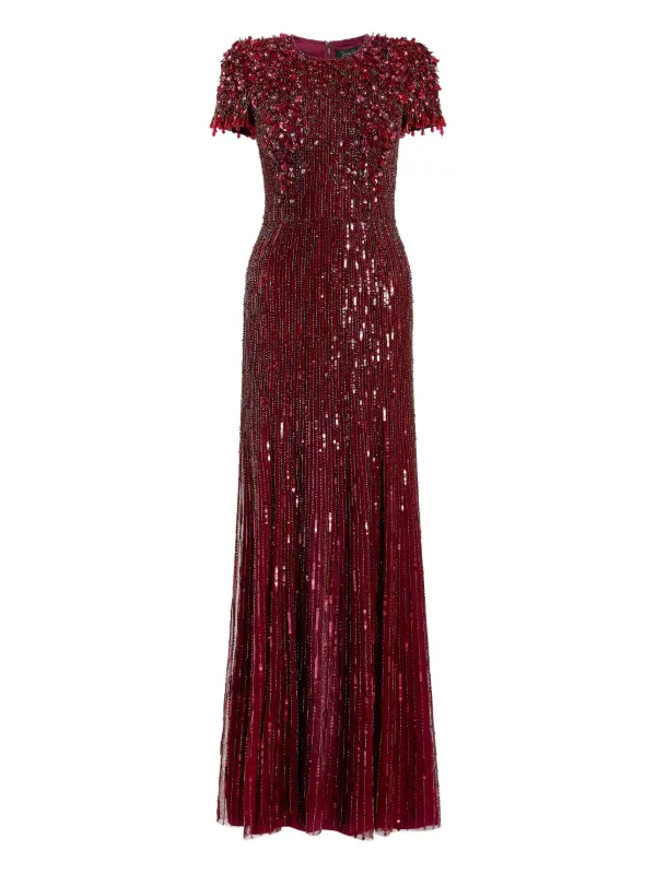 pink beaded dress A-Line Pink Beaded Ruffled Short Party Dress with Removable Sleeves –  FancyVestido