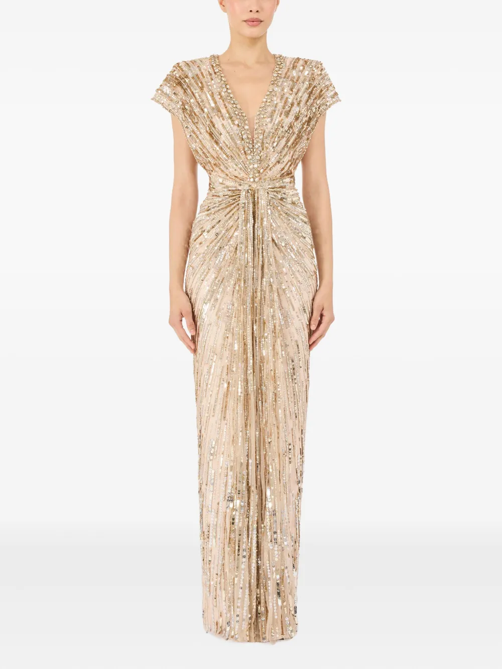 Jenny Packham Lacie maxi-jurk - Beige