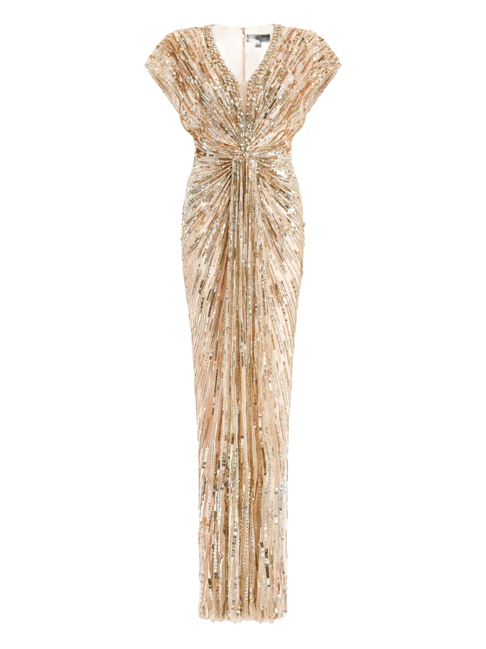 Jenny Packham Abito lungo Lacie - Toni neutri