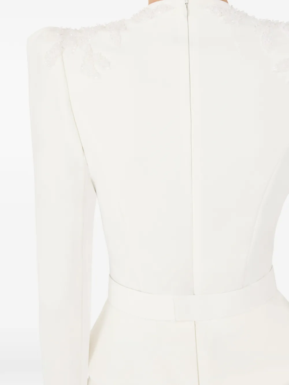 Jenny Packham Night Flowering Beaded Maxi Dress In White