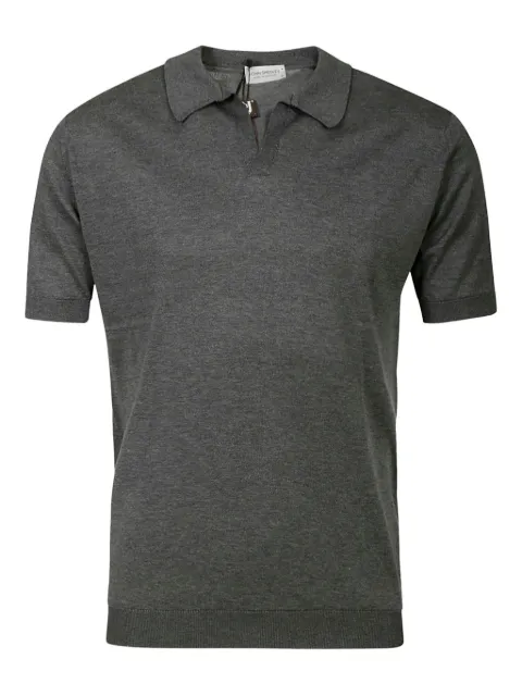 John Smedley v-neck short-sleeve polo shirt