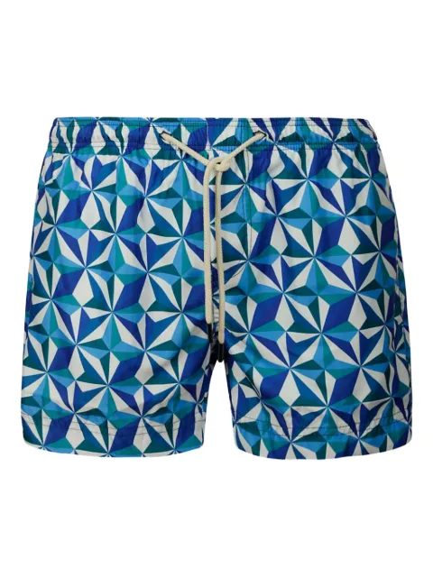 PENINSULA SWIMWEAR geometric-print swim shorts