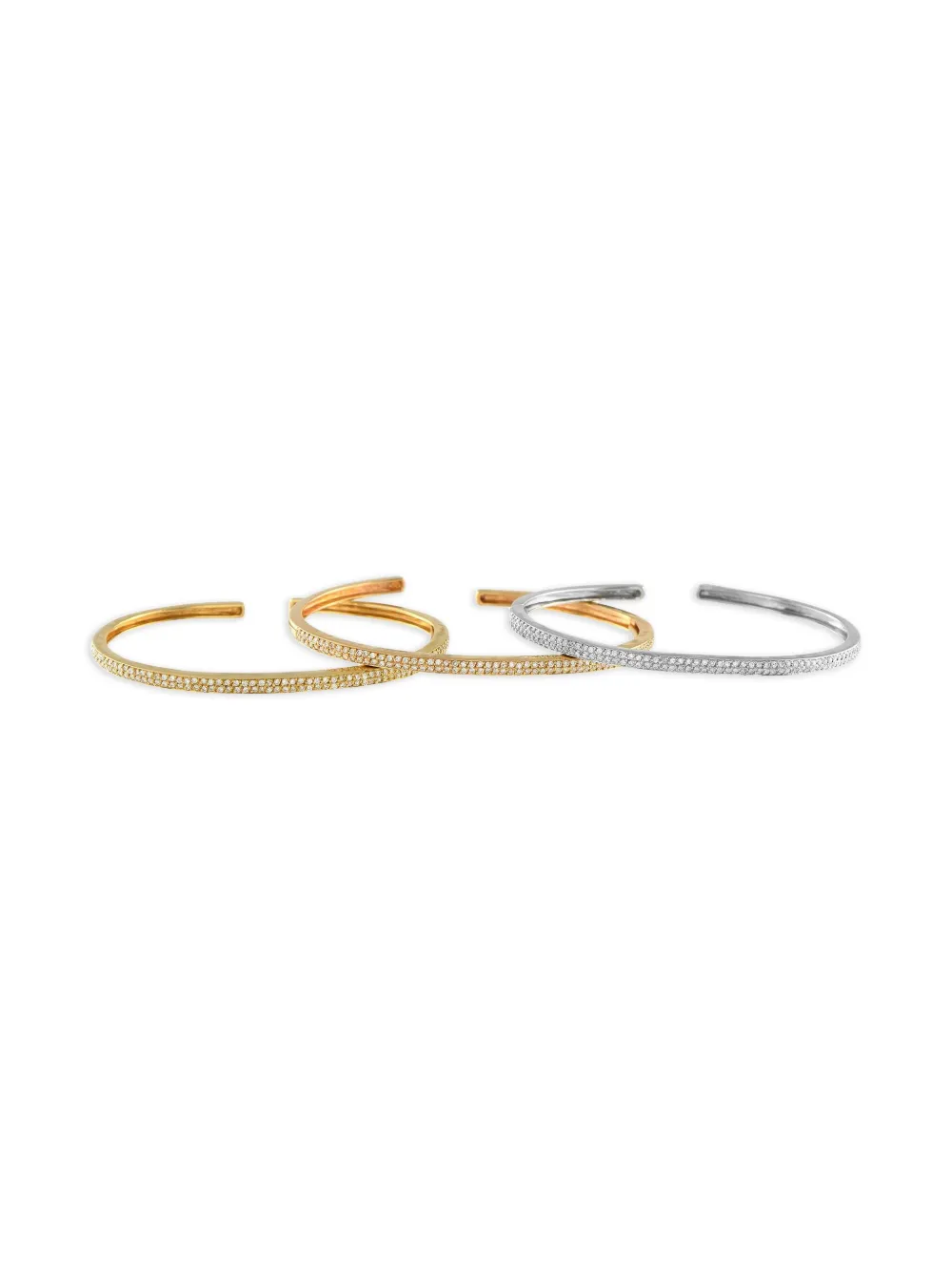 LB Exclusive 18K tri-gold Trinity bracelet - シルバートーン LB Exclusive 18K tri-gold Trinity bracelet - シルバートーン