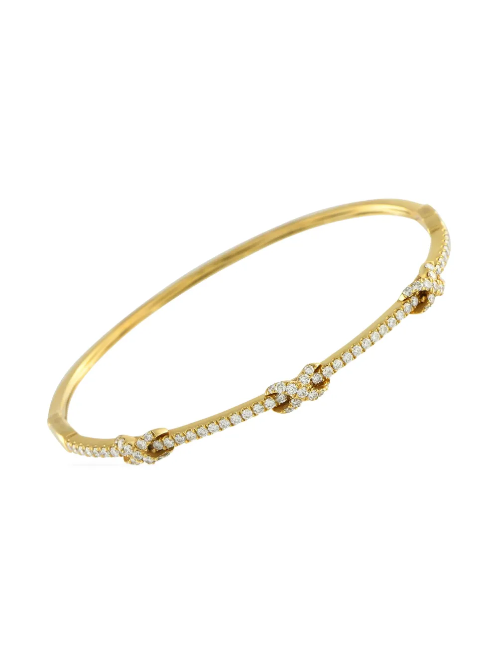 LB Exclusive 18K yellow gold Infinity Knot diamond bracelet - ゴールドトーン LB Exclusive 18K yellow gold Infinity Knot diamond bracelet - ゴールドトーン