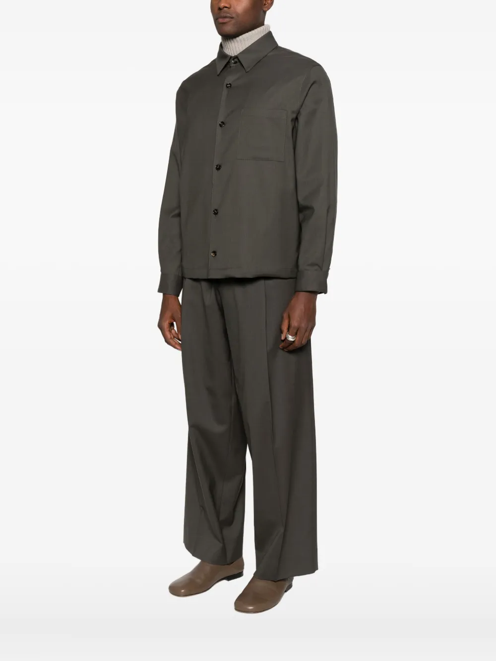 Be Able Long Sleeve Shirt Jacket In Gray