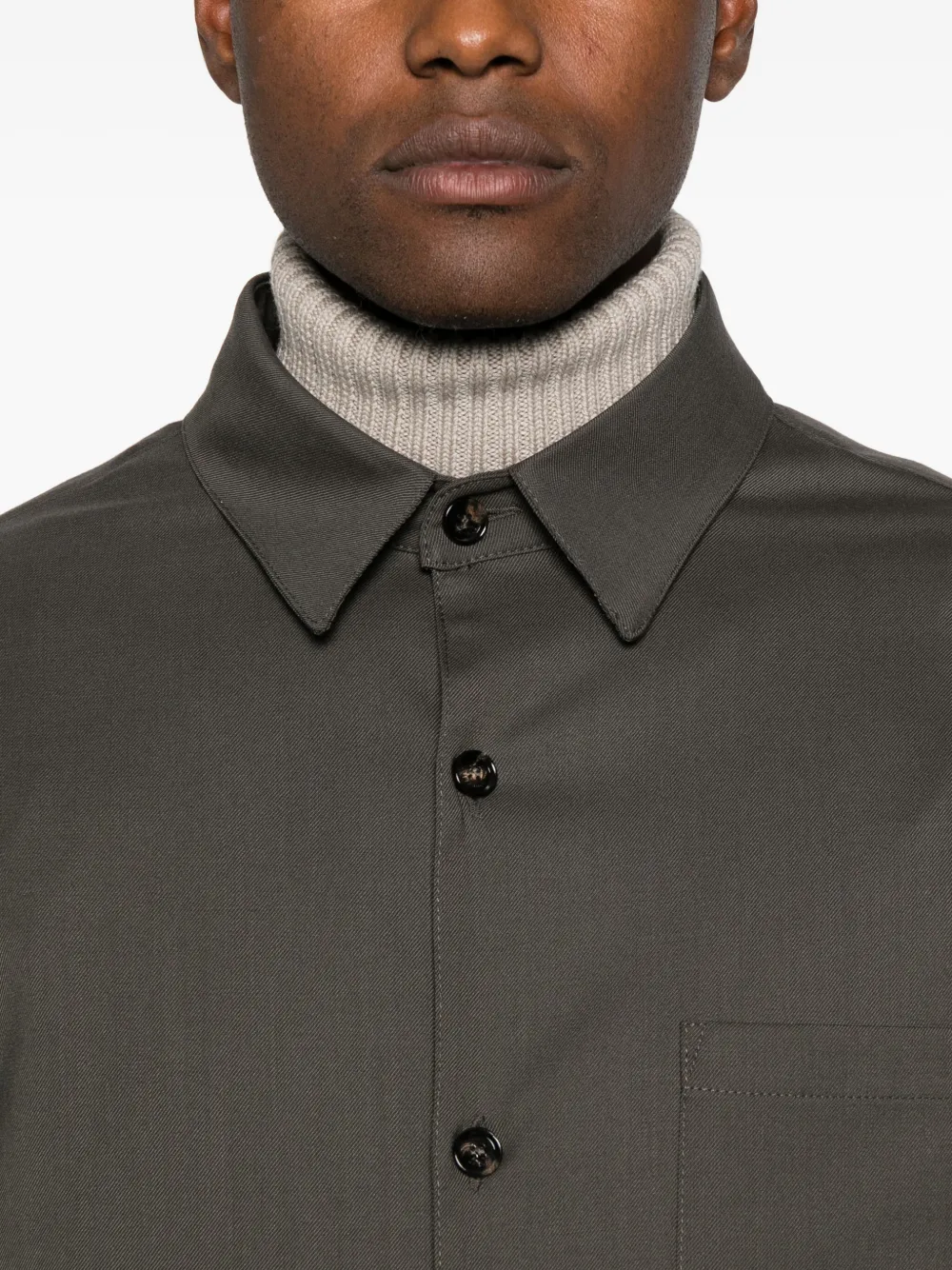 Be Able Long Sleeve Shirt Jacket In Gray