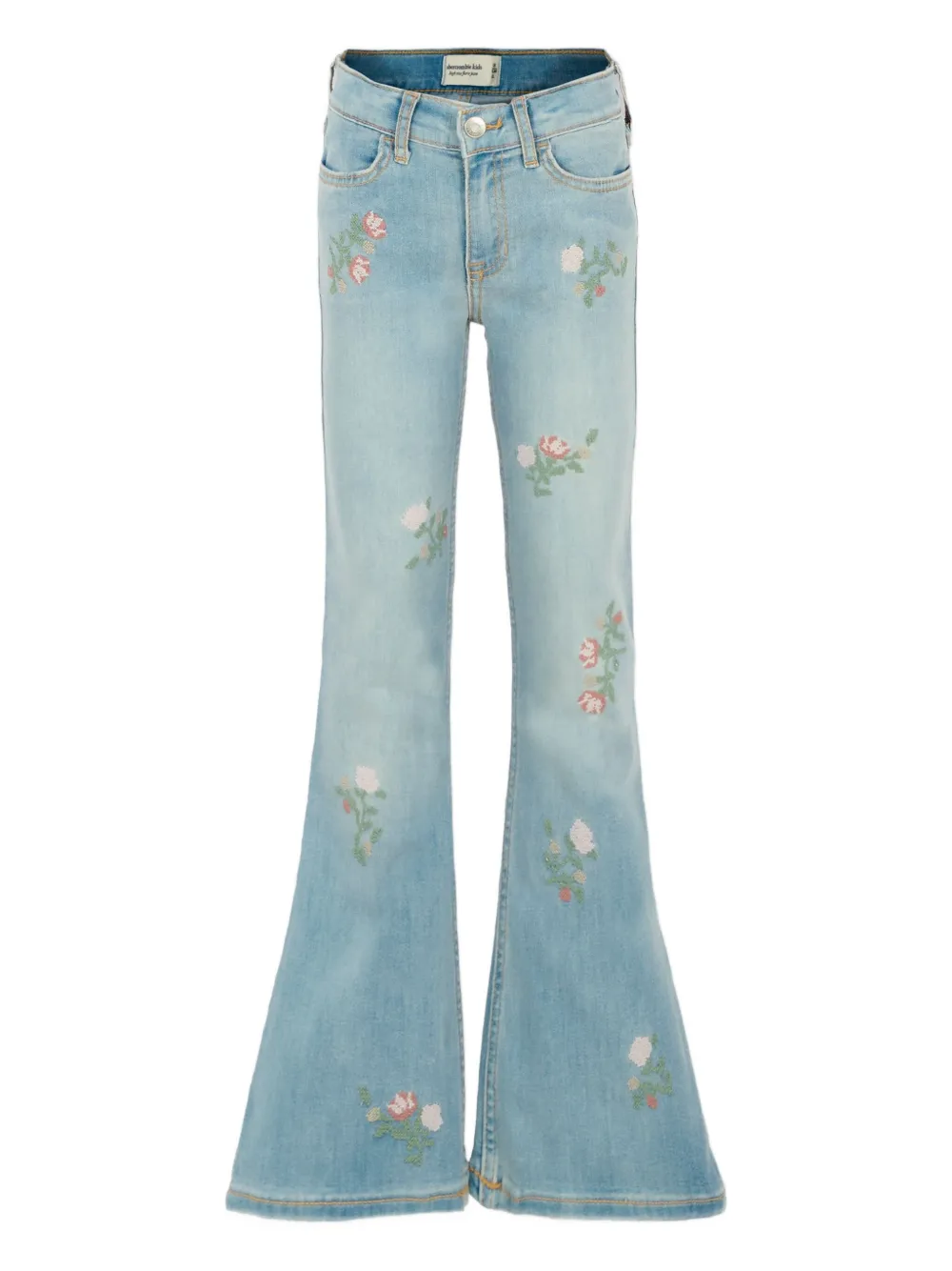 ABERCROMBIE FITCH KIDS floral-embroidery jeans | Blue | Image 1