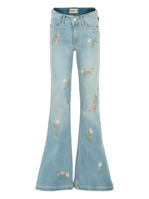 ABERCROMBIE FITCH KIDS floral-embroidery jeans