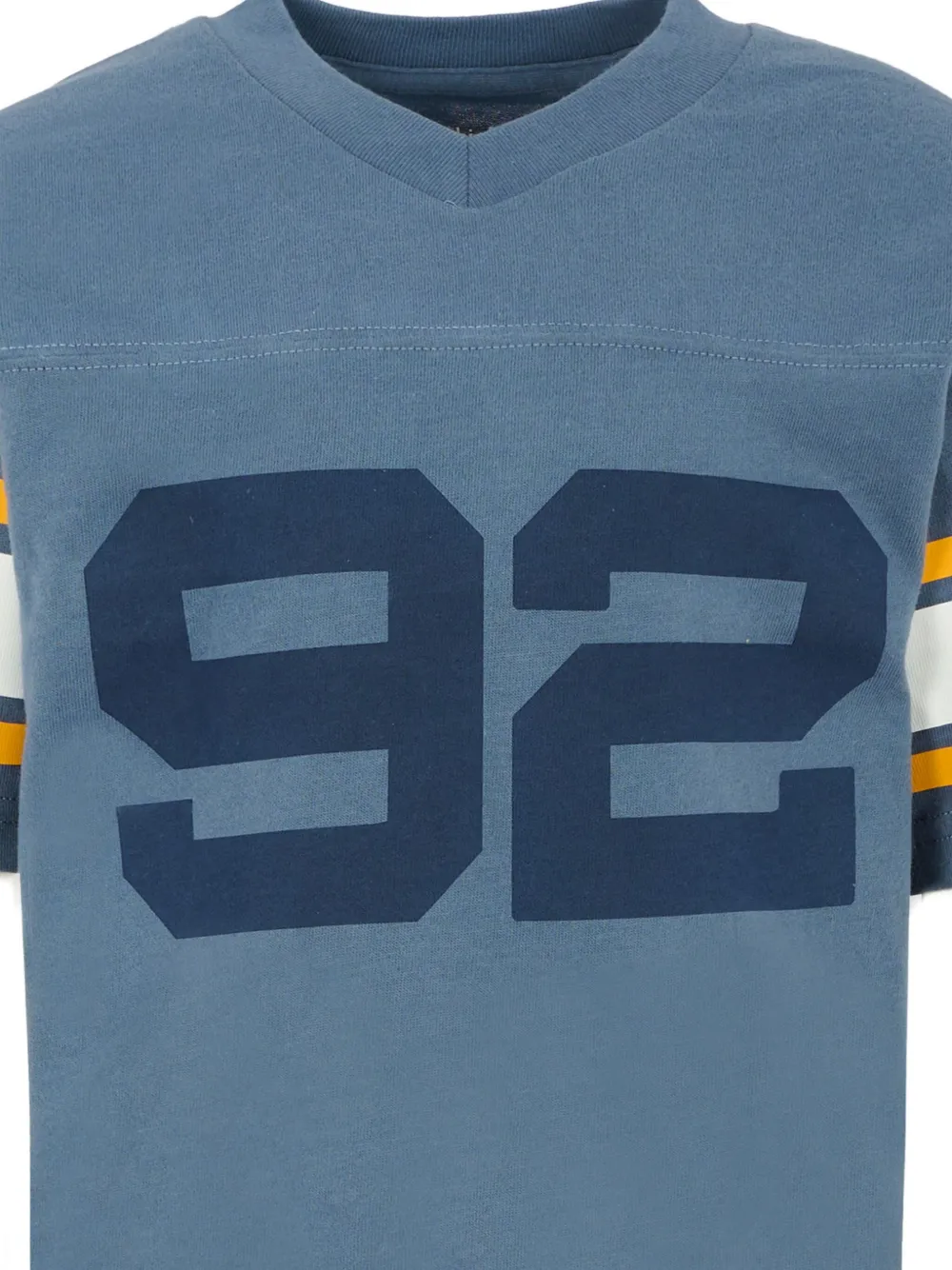 Abercrombie Fitch Logo-print Long-sleeve T-shirt In Blue