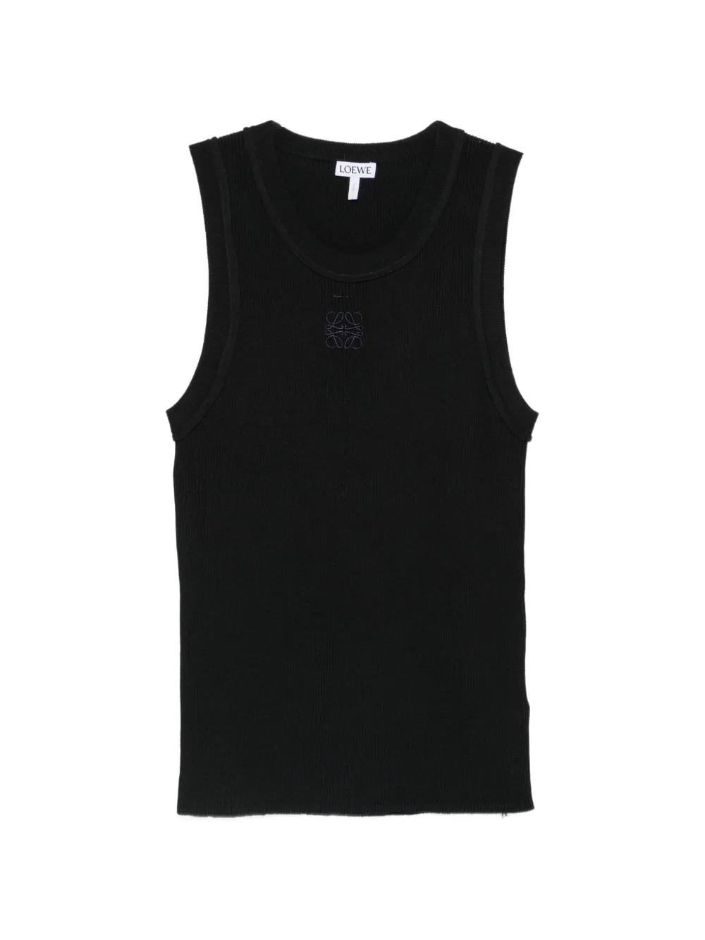 LOEWE Anagram geribbelde tanktop Zwart