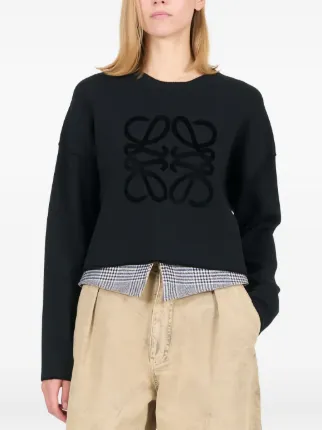 LOEWE アナグラムロゴ セーター | ブラック | FARFETCH JP
