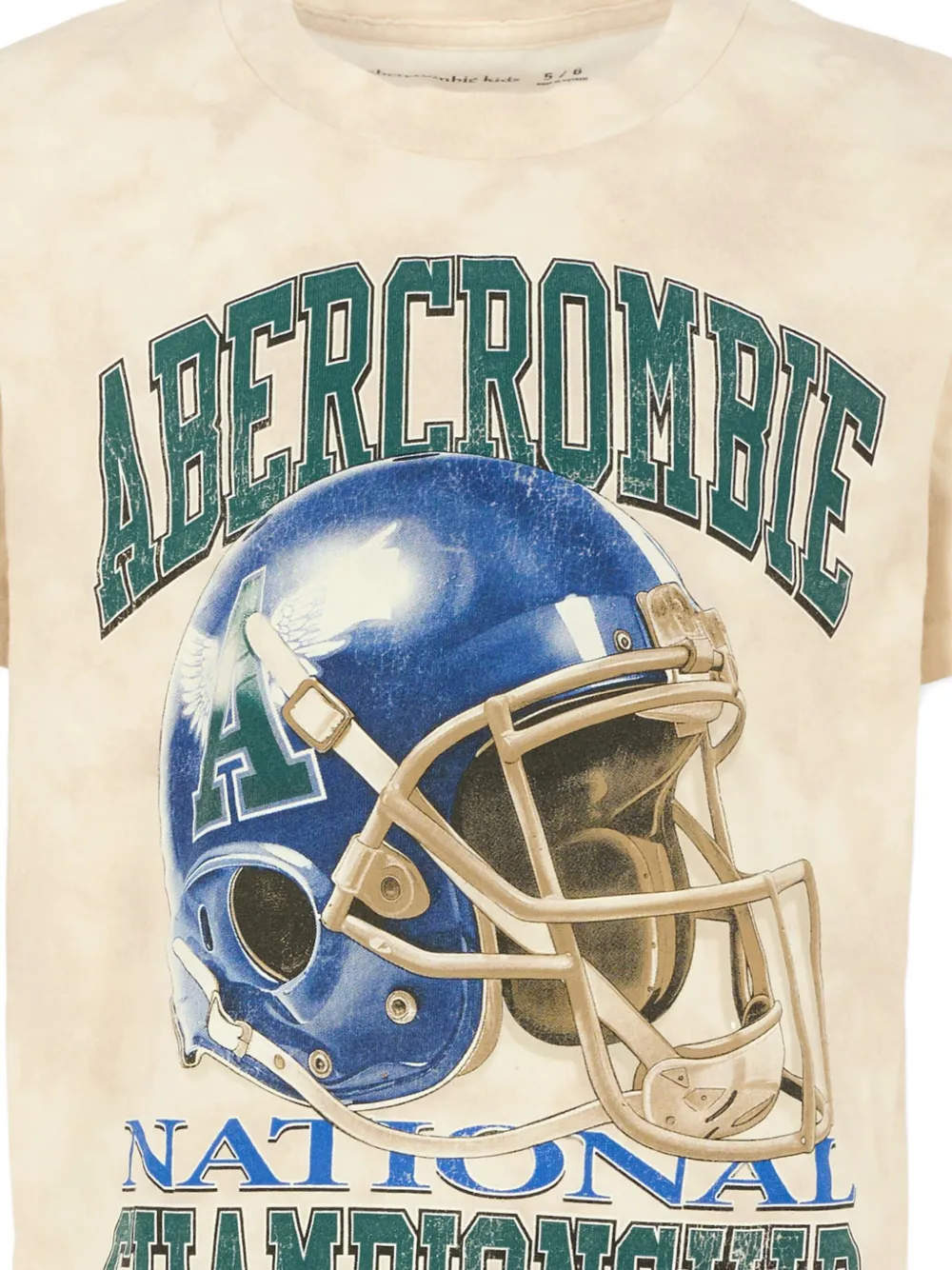 Abercrombie Fitch Tie-dye Crew-neck T-shirt In Neutral