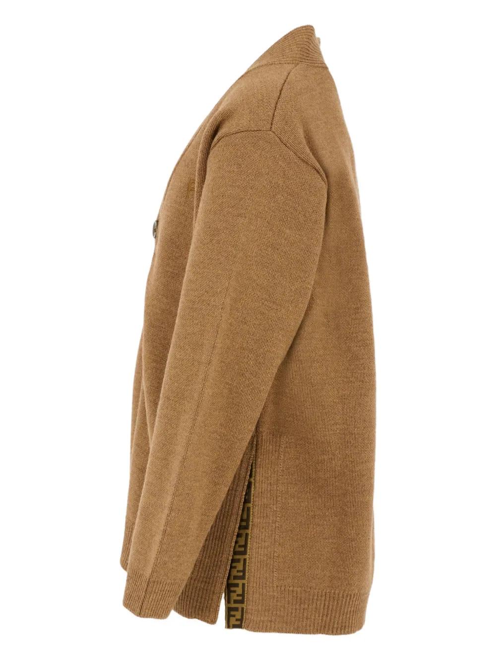 Fendi Kids Vest met V-hals Bruin