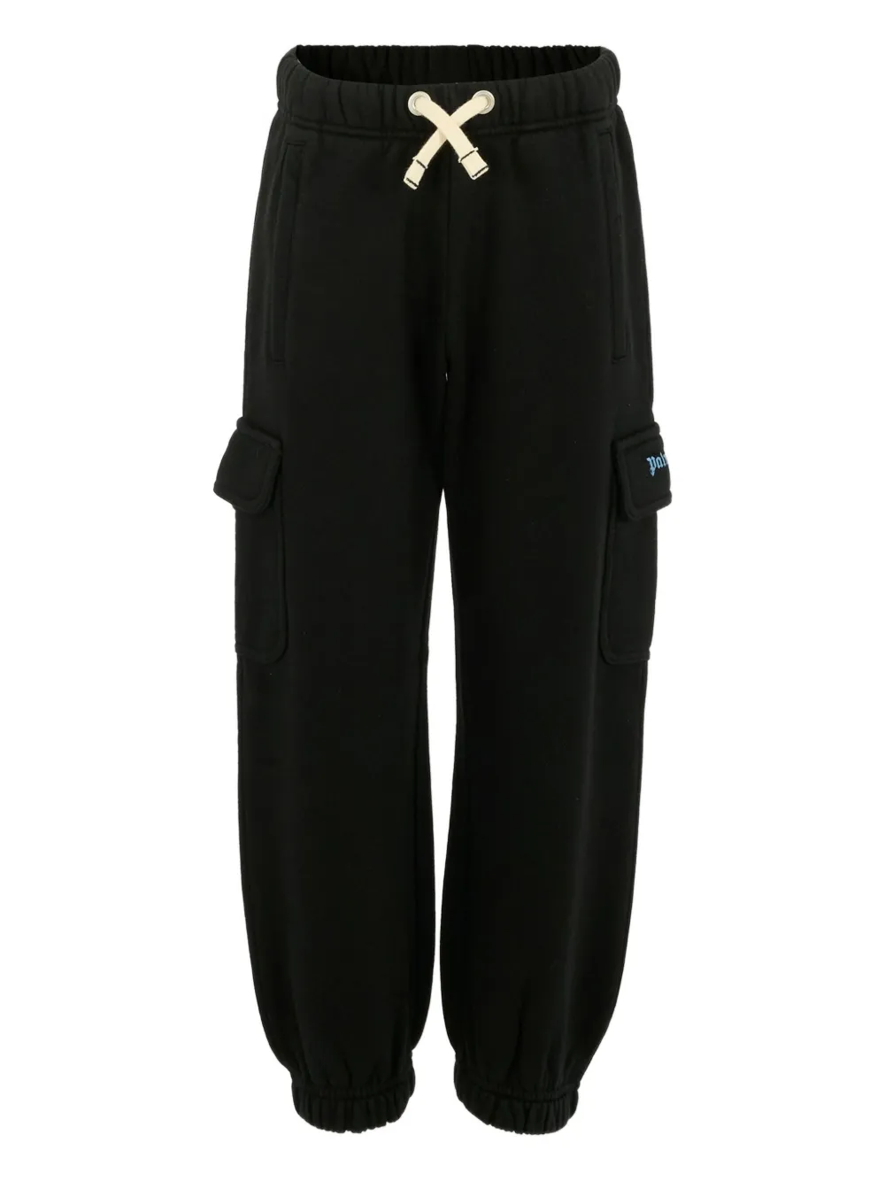 Palm Angels Kids drawstring cargo trousers | Black | Image 1