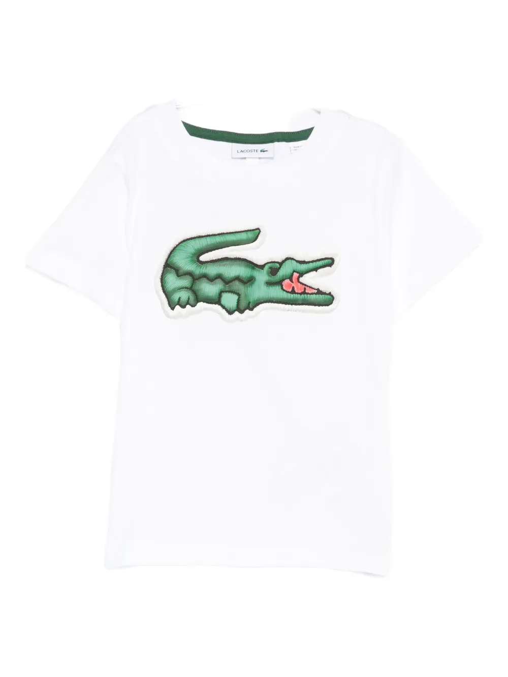 Lacoste Kids logo-patch T-shirt | White | Image 1