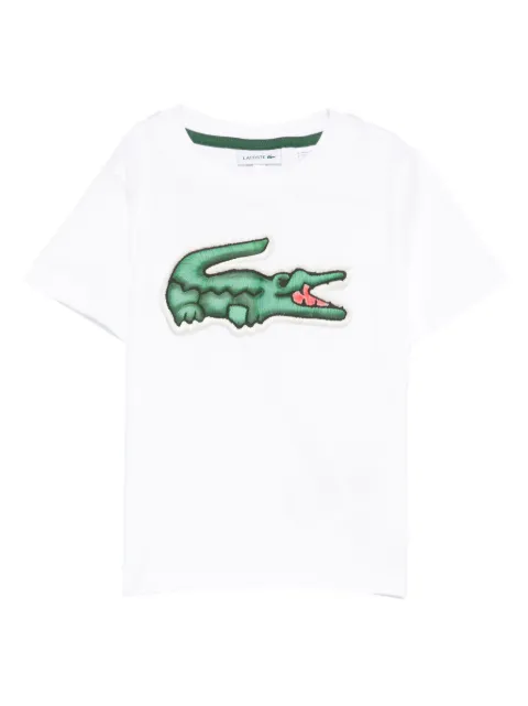 Lacoste Kids playera con parche del logo