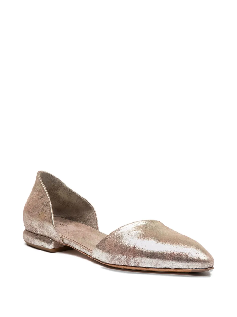 Officine Creative Sue pointed-toe flat - Metallic
