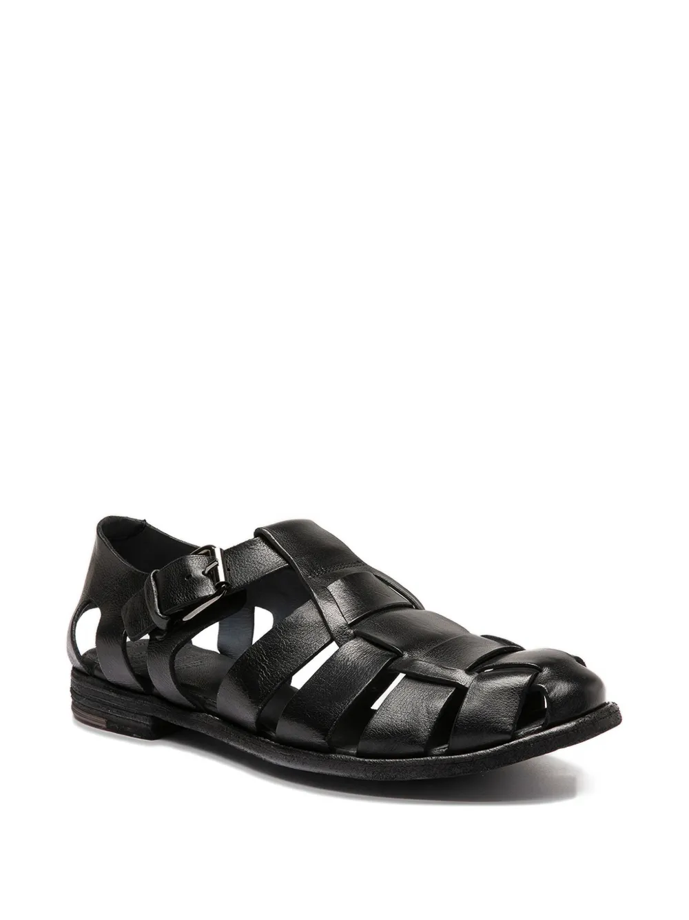 Officine Creative woven buckle sandals - Zwart