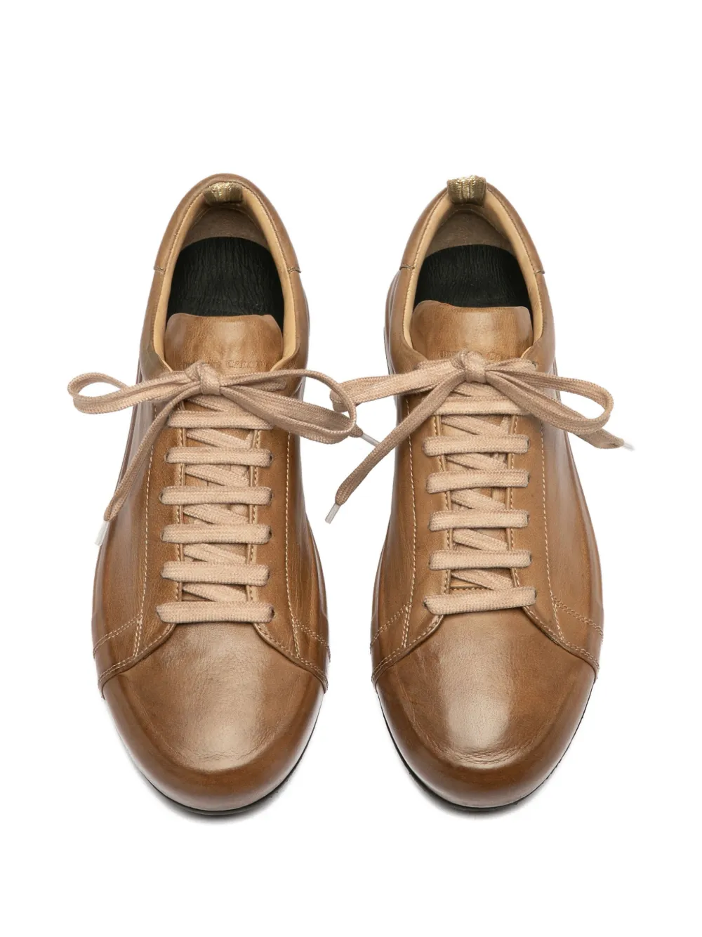 Officine Creative Easy DD 001 Ignis leather sneakers Bruin