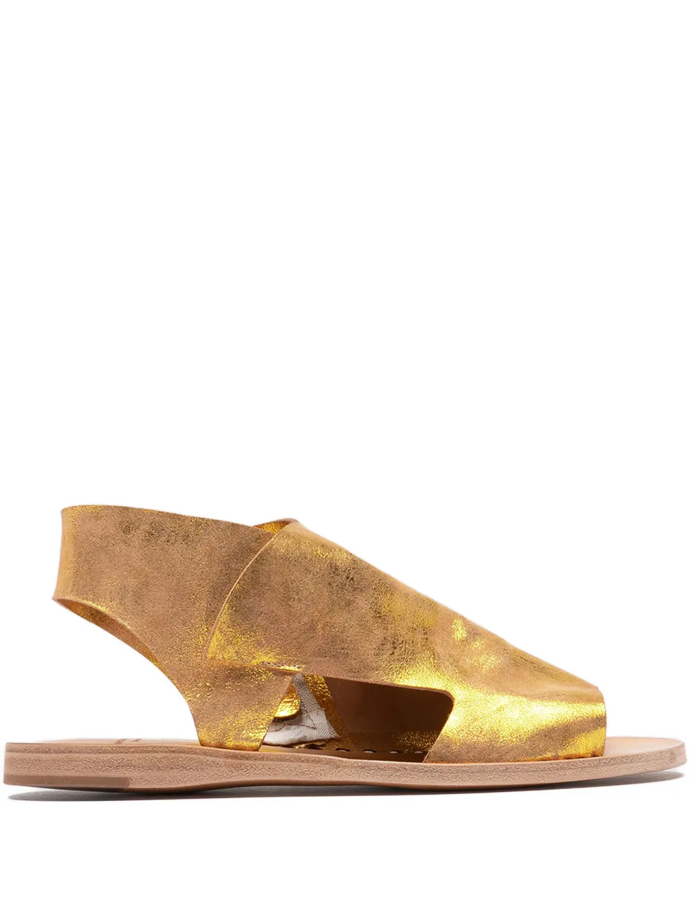 Officine Creative Ithaca sandalen met rits Goud