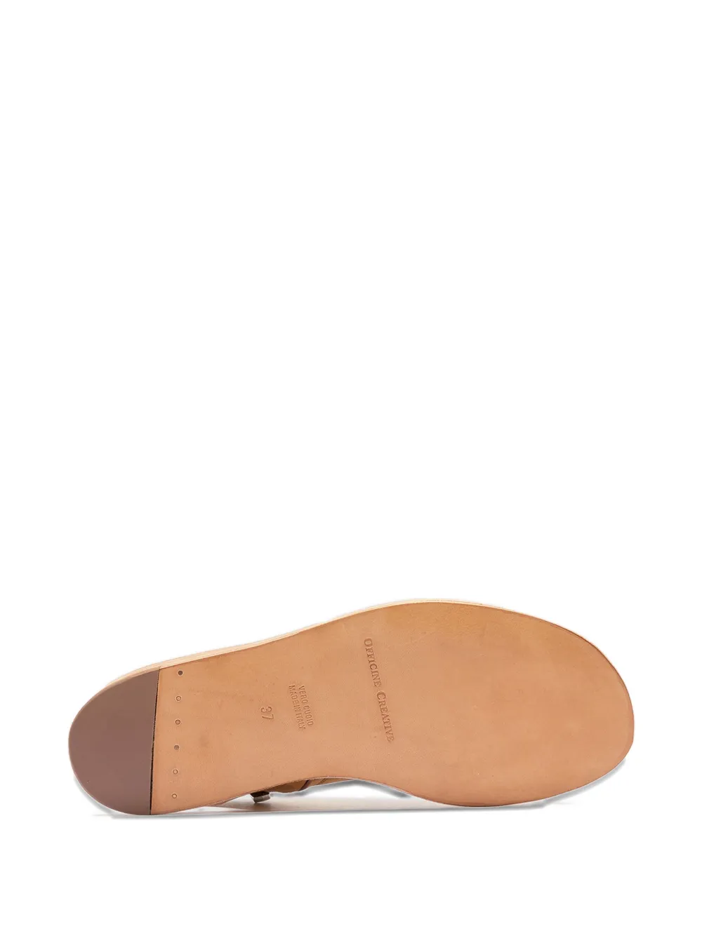 Officine Creative Itaca Zip Sandal In Gold